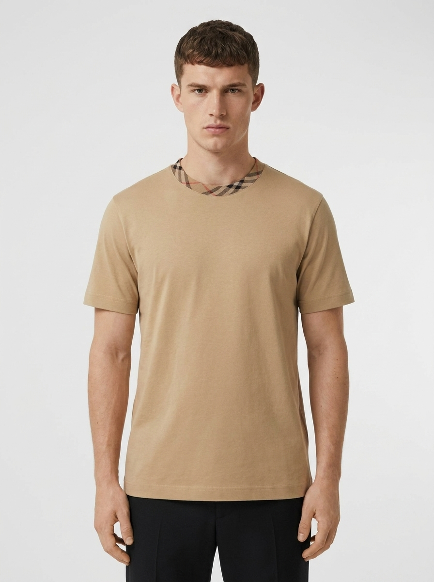 BBR Check Trim Cotton - Flax