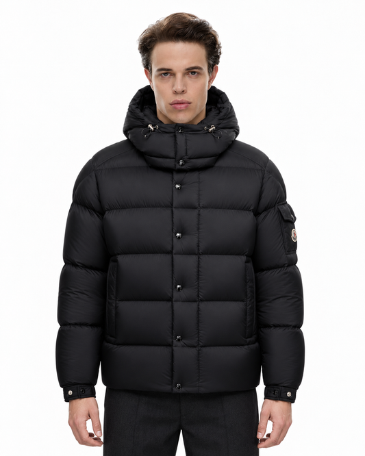 MNCLR Maya 70 Hooded Short Down Jacket - Black