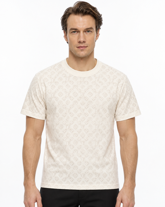 LV Monogram Short Sleeved - White
