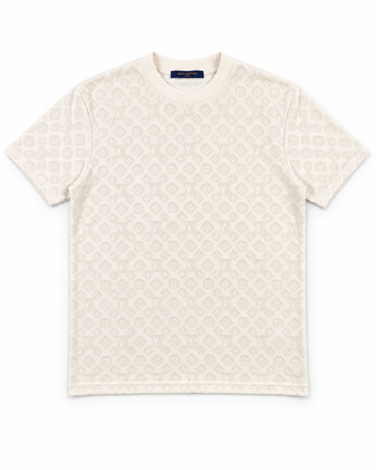 LV Monogram Short Sleeved - White