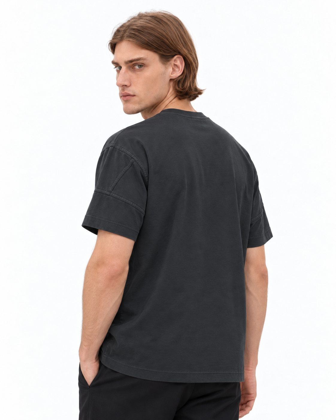 MNCLR Logo Patch Cotton Blend T-Shirt - Black