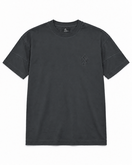 MNCLR Logo Patch Cotton Blend T-Shirt - Black