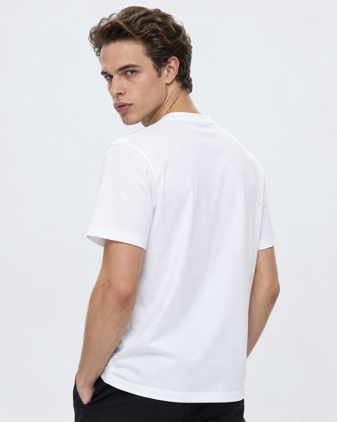 MNCLR Logo Patch Cotton T-Shirt - White