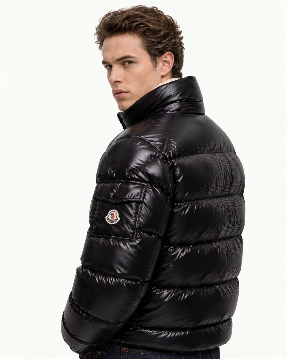 MNCLR Maya Hooded Short Down Jacket - Black