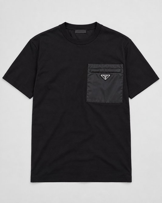 PRD Re-Nylon and Jersey T-Shirt - Black
