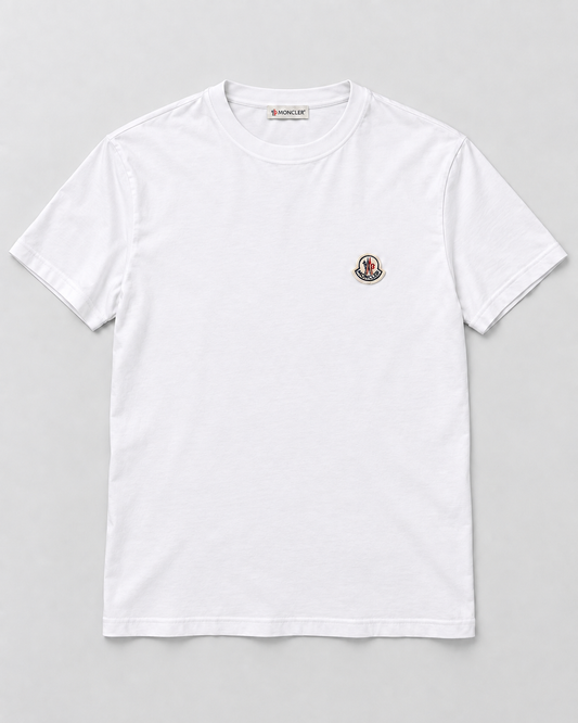 MNCLR Logo Patch Cotton T-Shirt - White