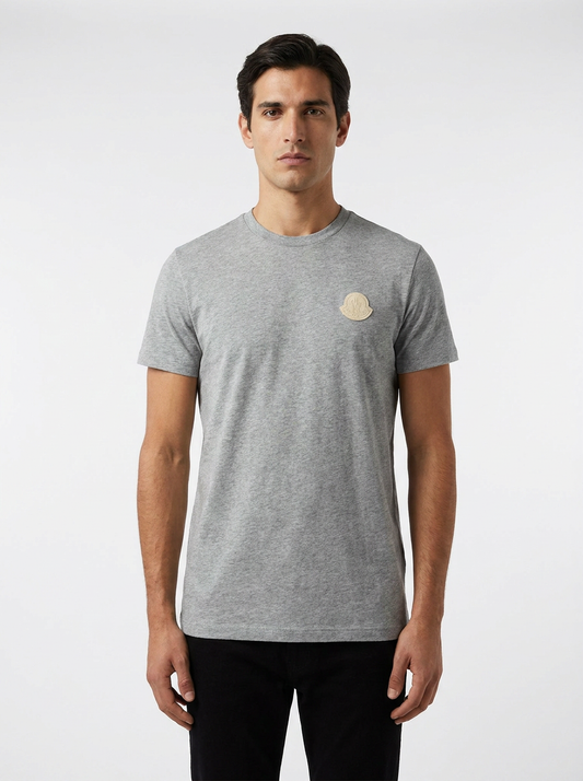 MNCLR Omkeerbaar T-Shit Met Logopatch - Grey