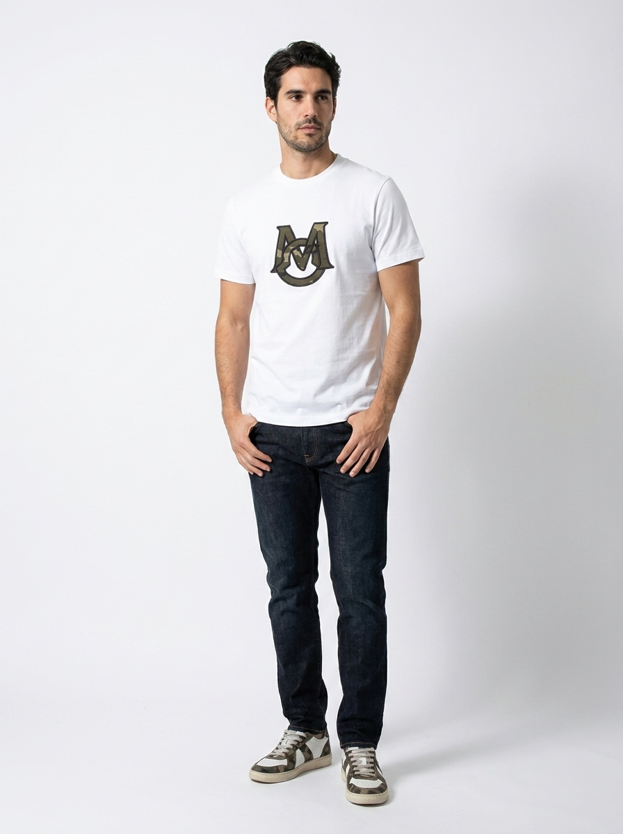 MNCLR Monogram Cotton T-Shirt - White