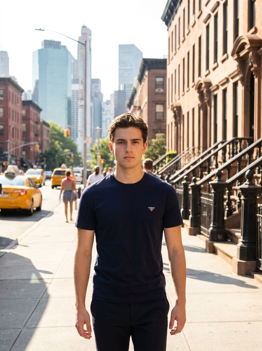 PRD Cotton T-Shirt - Dark Blue