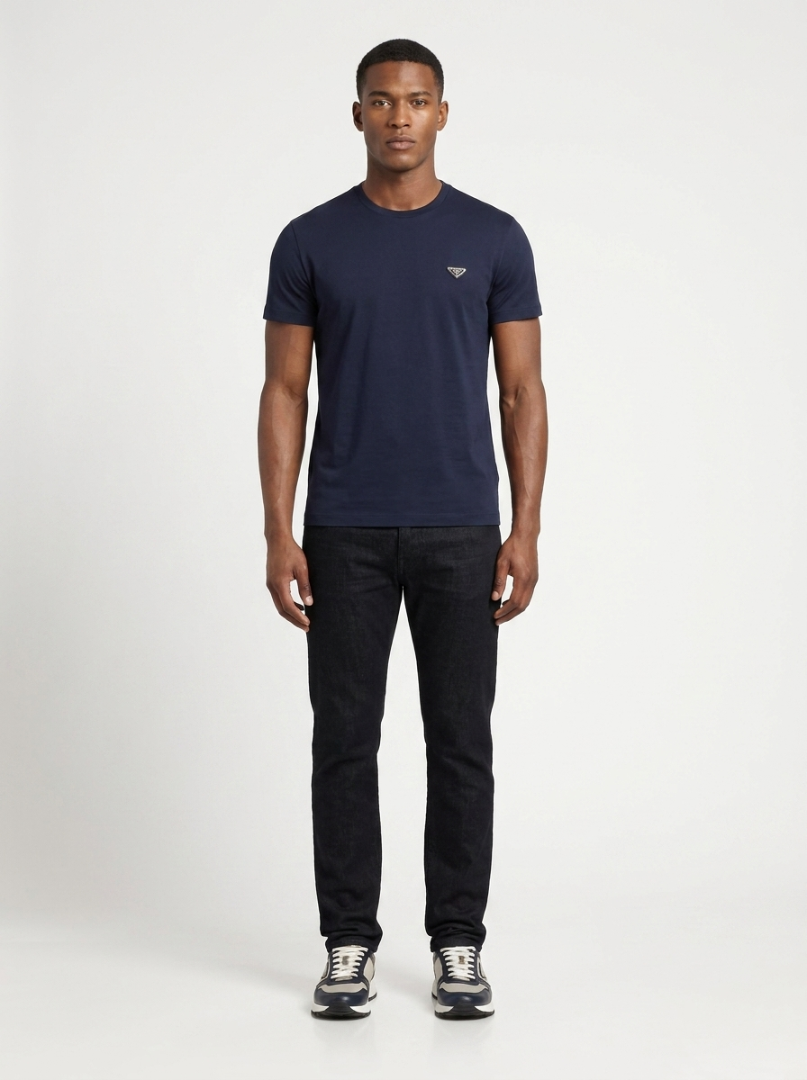 PRD Cotton T-Shirt - Dark Blue View 2