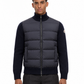 MNCLR Padded Wool Zip-Up Cardigan - Navy Blue