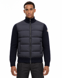 MNCLR Padded Wool Zip-Up Cardigan - Navy Blue