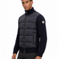 MNCLR Padded Wool Zip-Up Cardigan - Navy Blue