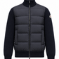 MNCLR Padded Wool Zip-Up Cardigan - Navy Blue