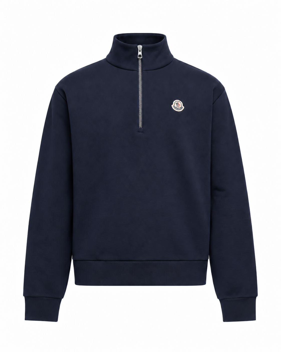 MNCLR Logo Cotton Zip-Up Sweatshirt - Dark Blue