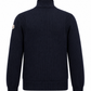 MNCLR Padded Wool Zip-Up Cardigan - Navy Blue