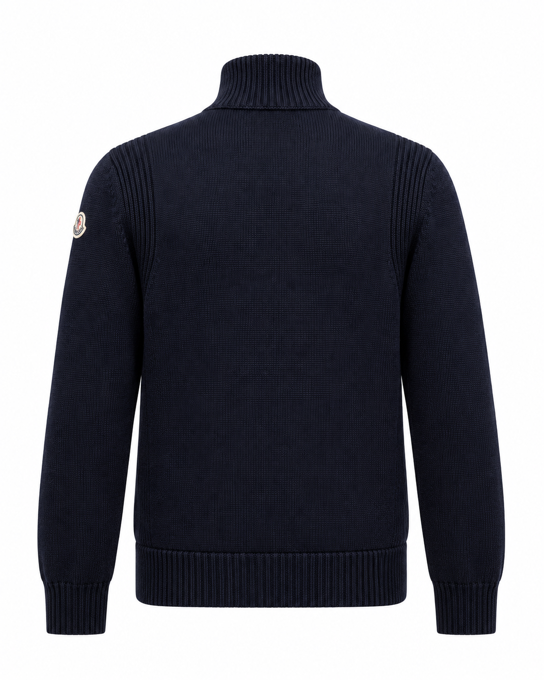 MNCLR Padded Wool Zip-Up Cardigan - Navy Blue