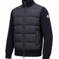 MNCLR Padded Wool Zip-Up Cardigan - Navy Blue