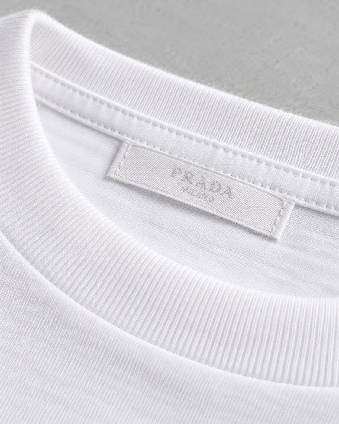 PRD Re-Nylon and Jersey T-Shirt - White