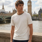 BBR Check Trim Cotton T-Shirt - Chalk