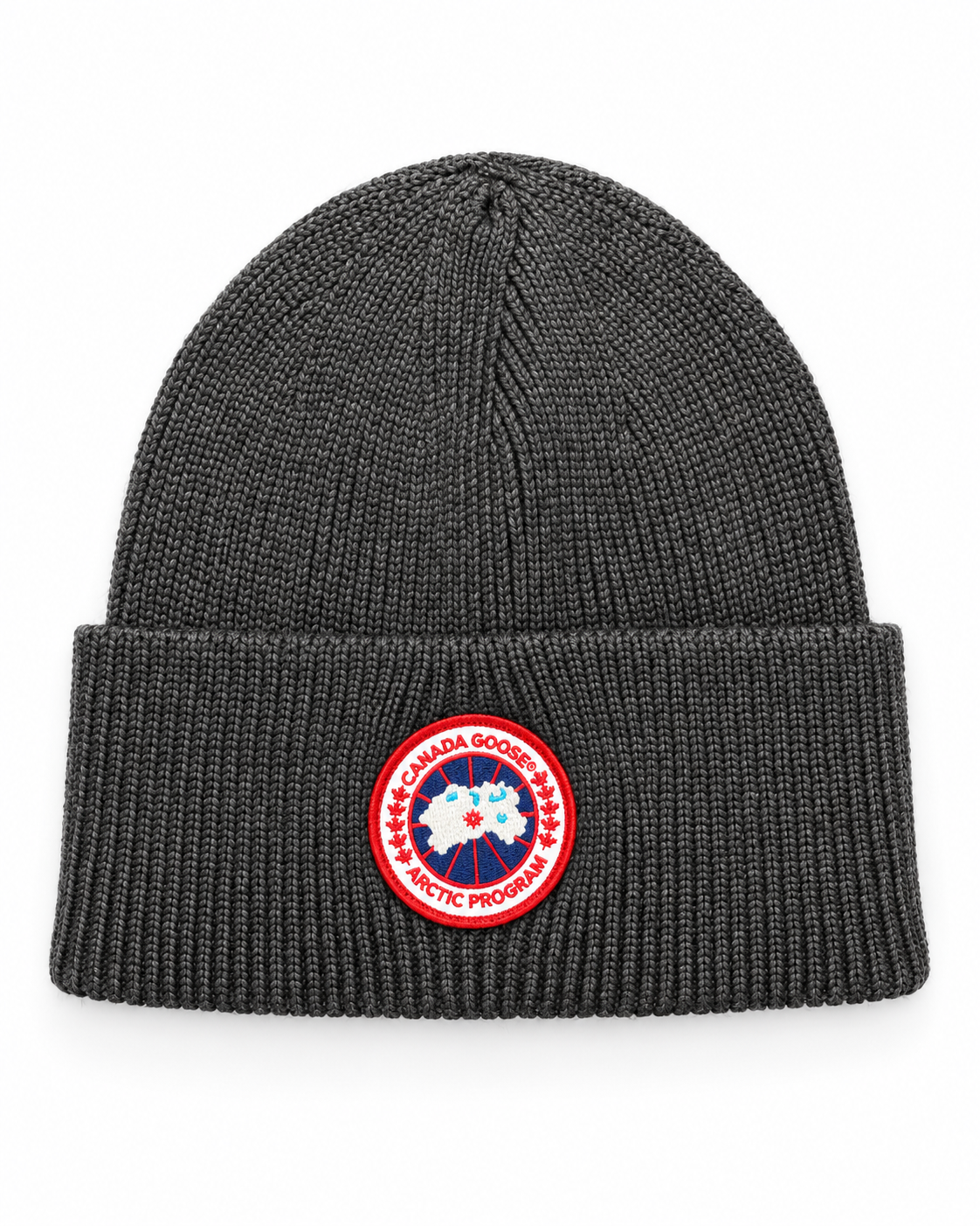 CG Merino Wool Beanie with Arctic Disc – Anthracite