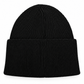 CG Merino Wool Beanie with Black Disc – Black