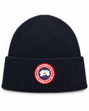 CG Merino Wool Beanie with Arctic Disc – Dark Blue