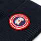 CG Merino Wool Beanie with Arctic Disc – Dark Blue