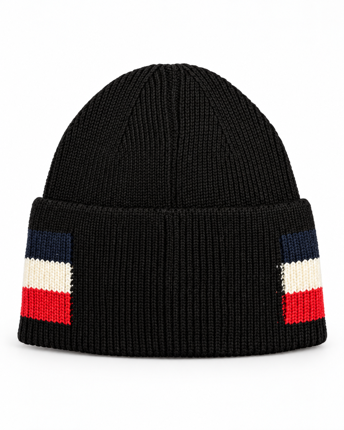 MNCLR Tricolor Wool Beanie - Black