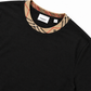 BBR Check Trim Cotton T-Shirt - Black