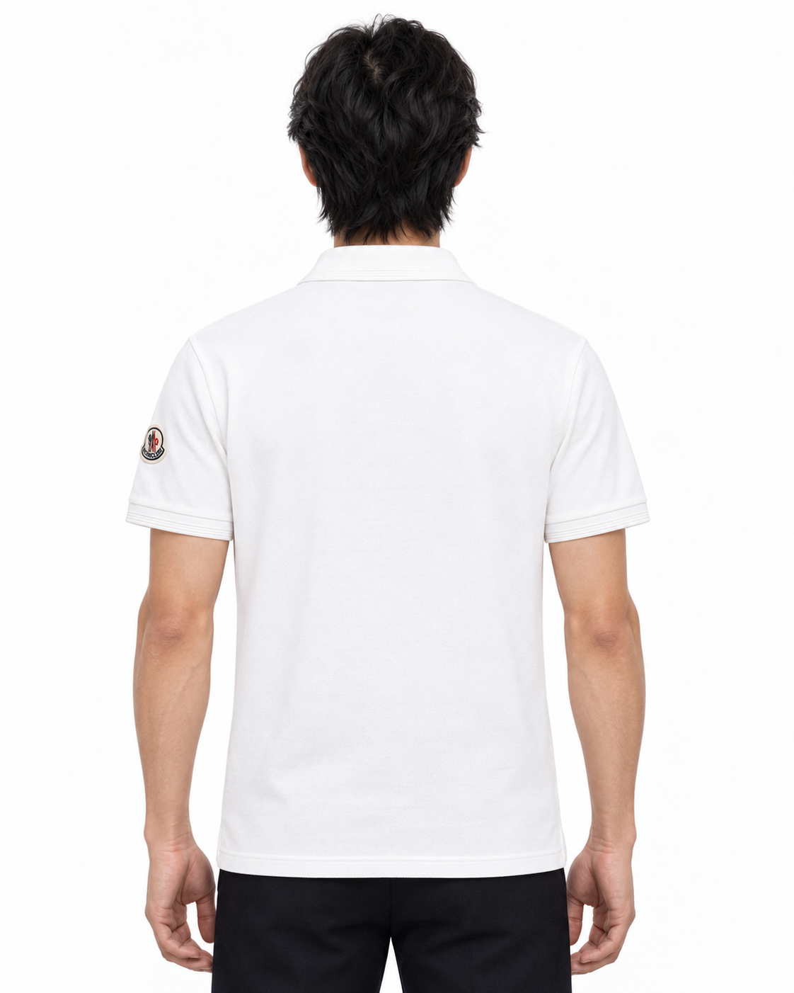 MNCLR Half-Zip Piqué Cotton Shirt - White