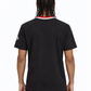 MNCLR Striped Stretch-Knit Trimmed Logo-Appliquéd Cotton-Jersey T-Shirt - Black