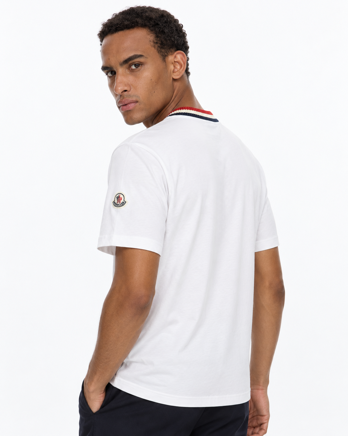 MNCLR Logo Patch Short Sleeved - White