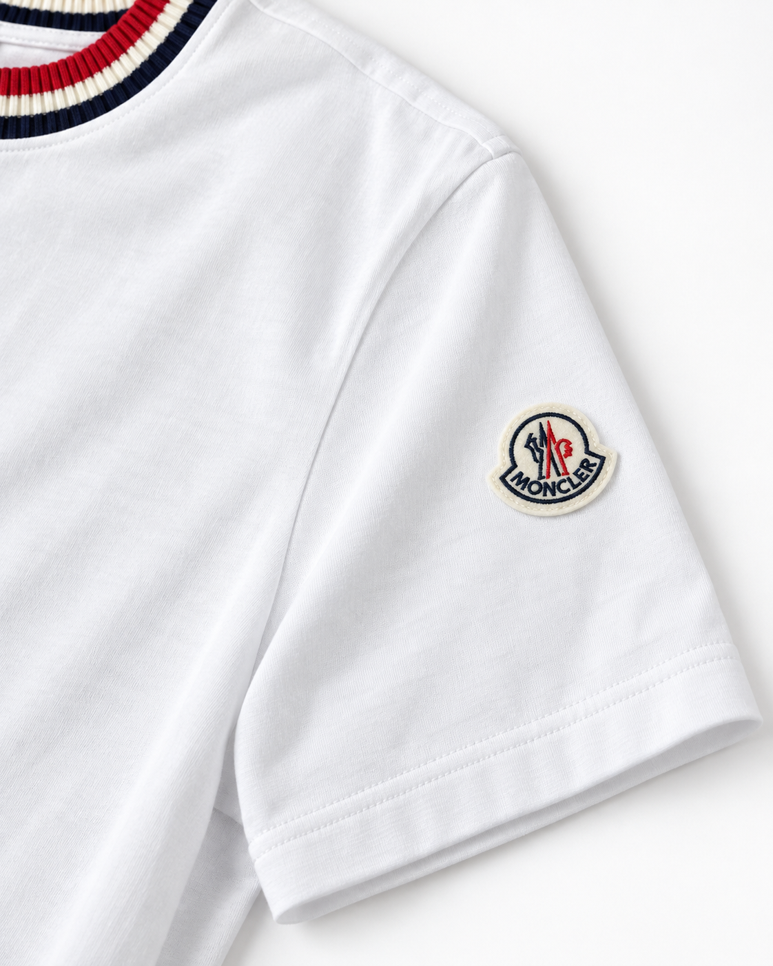 MNCLR Logo Patch Short Sleeved - White