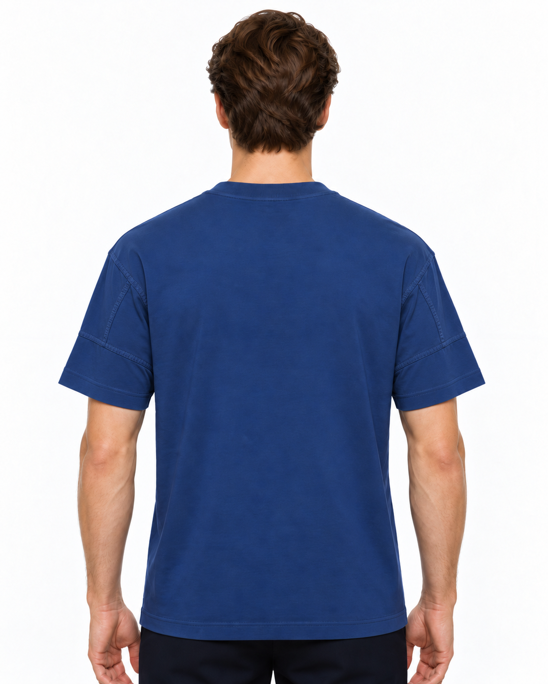 MNCLR Logo Patch Cotton Blend T-Shirt - Blue
