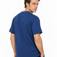 MNCLR Logo Patch Cotton Blend T-Shirt - Blue