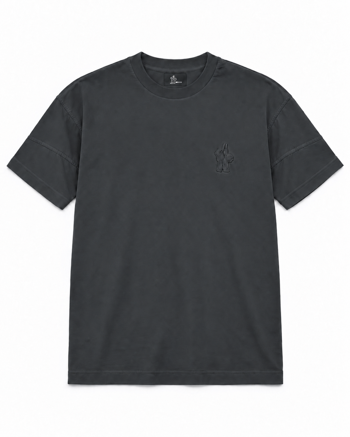 MNCLR Logo Patch Cotton Blend T-Shirt - Black