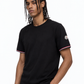 MNCLR Tricolour-Trimmed Cotton T-Shirt - Black
