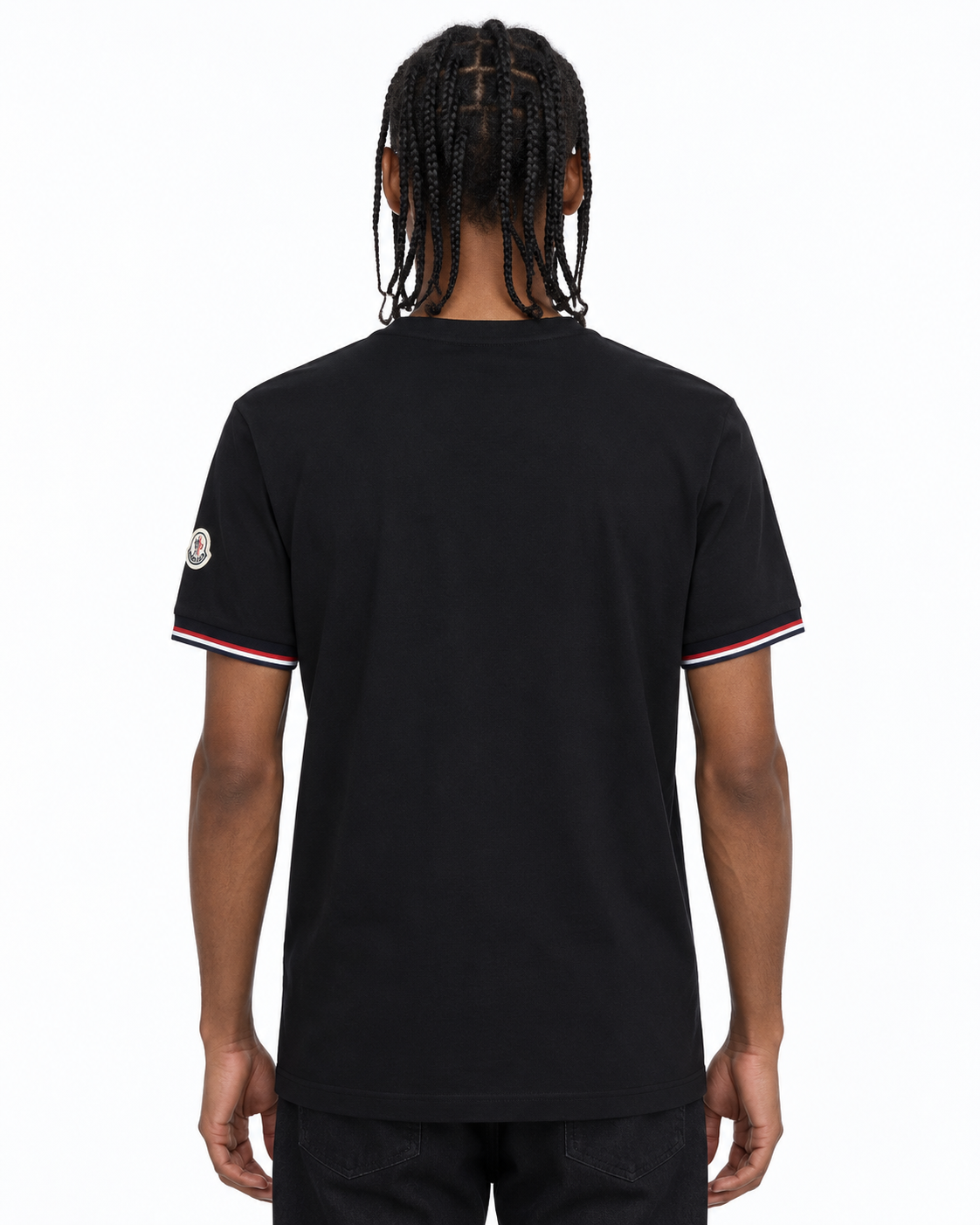 MNCLR Tricolour-Trimmed Cotton T-Shirt - Black