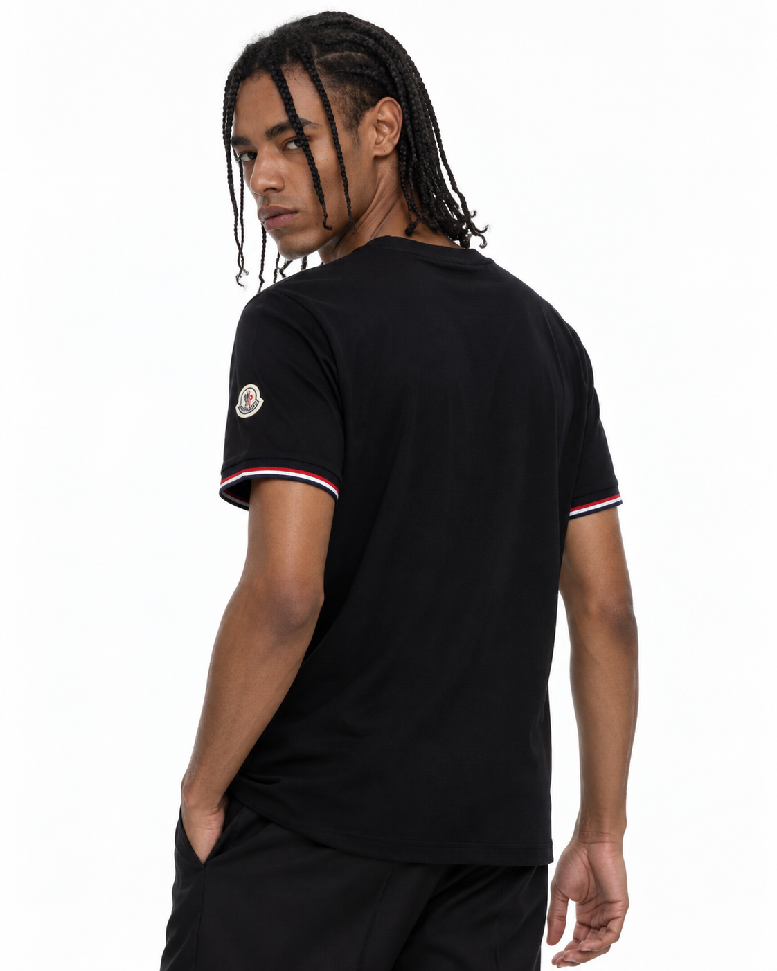 MNCLR Tricolour-Trimmed Cotton T-Shirt - Black