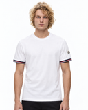 MNCLR Tricolour-Trimmed Cotton T-Shirt - White