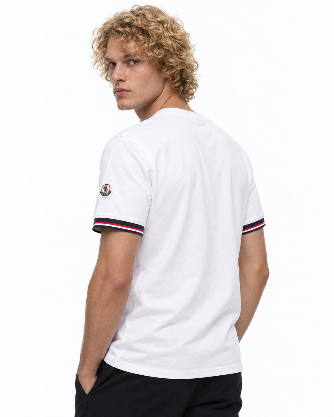 MNCLR Tricolour-Trimmed Cotton T-Shirt - White