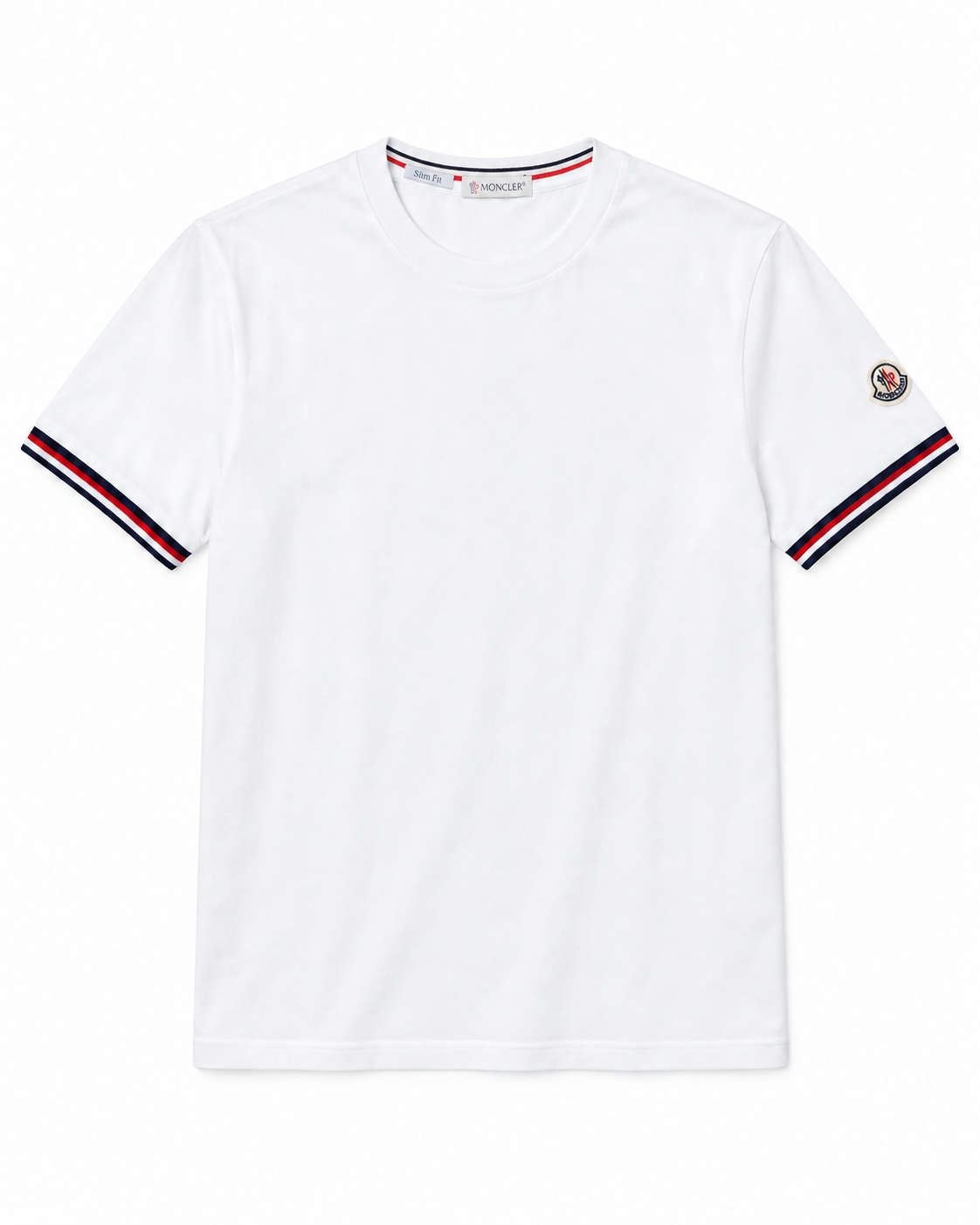 MNCLR Tricolour-Trimmed Cotton T-Shirt - White