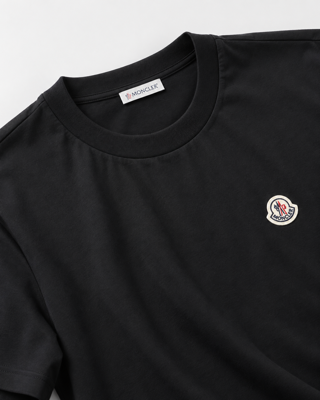 MNCLR Logo Patch Cotton T-Shirt - Black