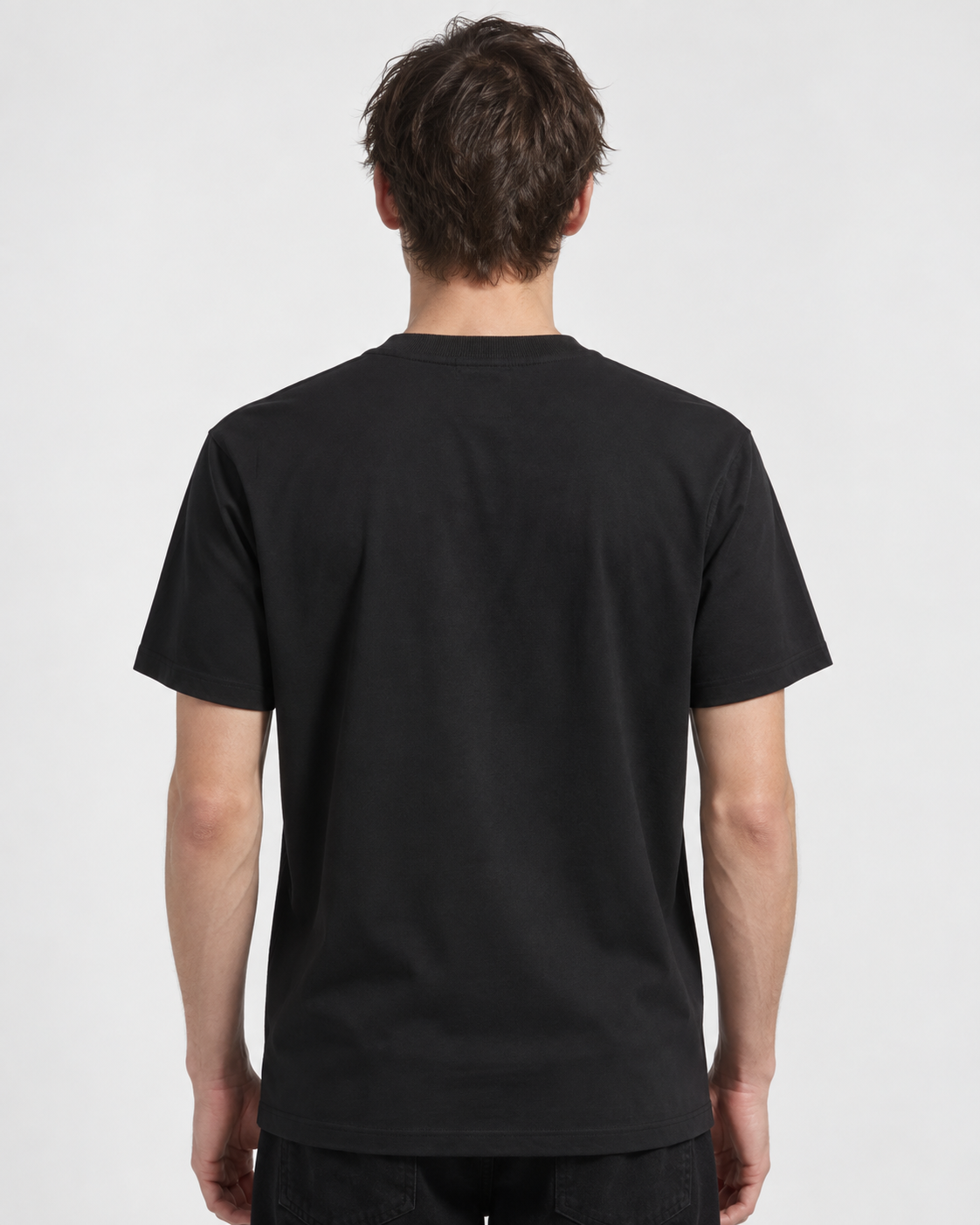 MNCLR Logo Patch Cotton T-Shirt - Black