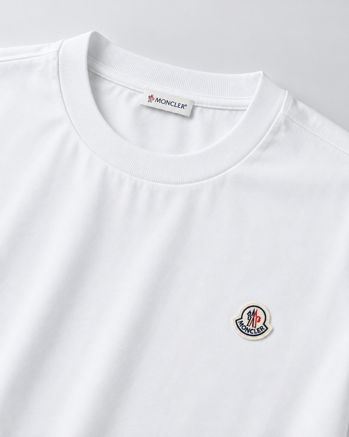 MNCLR Logo Patch Cotton T-Shirt - White