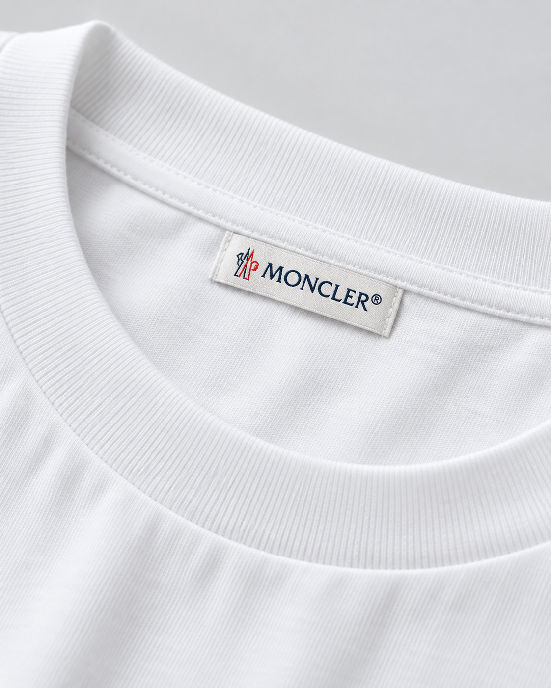 MNCLR Logo Patch Cotton T-Shirt - White