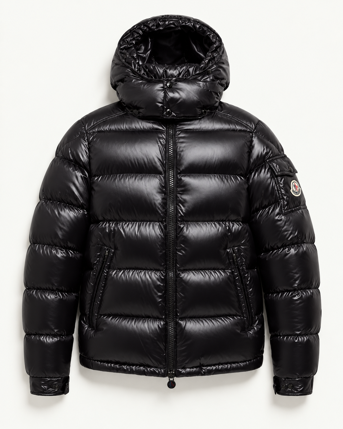 MNCLR Maya Hooded Short Down Jacket - Black
