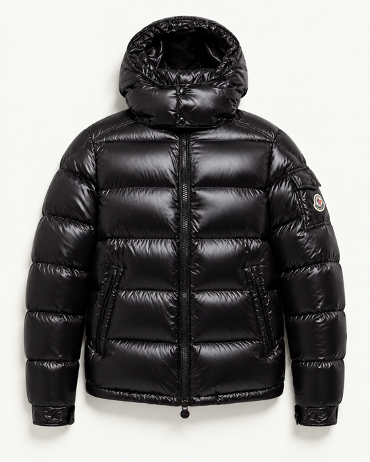 MNCLR Maya Hooded Short Down Jacket - Black