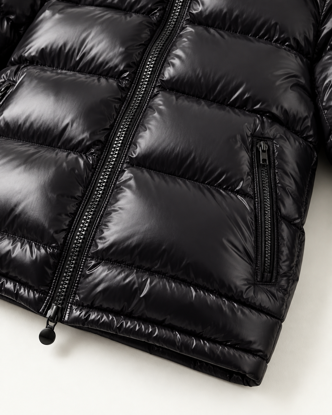 MNCLR Maya Hooded Short Down Jacket - Black